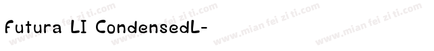 Futura LI CondensedL字体转换